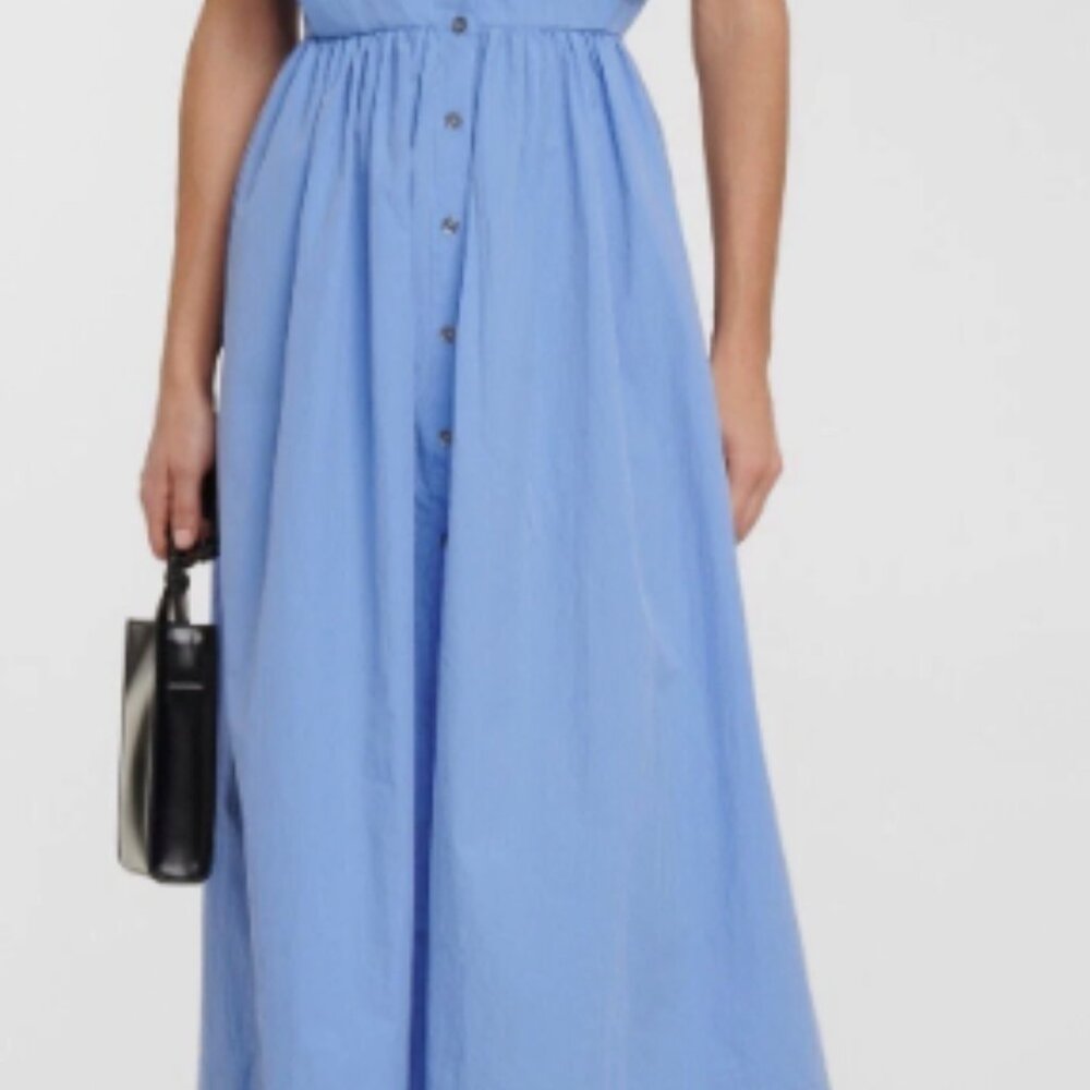 CO Collection Size M Cobalt Blue Essentials cotton-blend midi dress